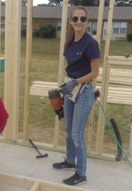 Gabby getting it done!